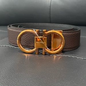 Salvatore Ferragemo Reversible Grain Leather Belt